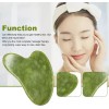 Rodillo De Masaje Facial De Jade Gua Sha Rejuvenece Kit