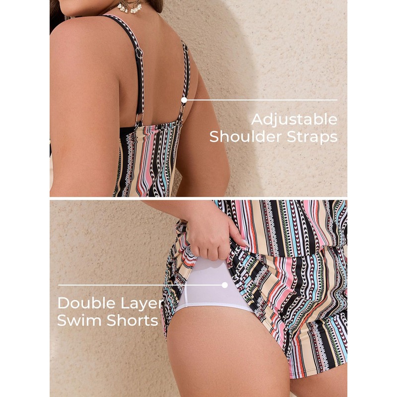 Summer Mae Plus Size Swim Romper Women One Piece Swimsuit