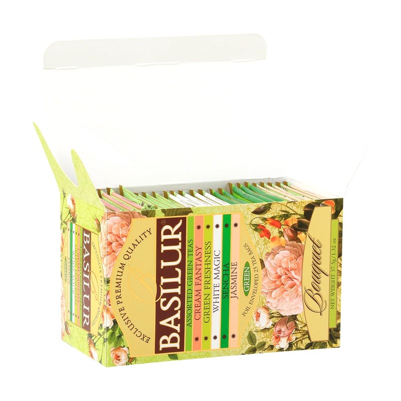 Basilur Green Tea Assorted (5x4x2g)