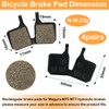 4 Pairs Cube Brake Pads, Magura Brake Pads, MTB Bicycle