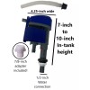 NUFLUSH Heavy Duty Commercial Toilet Fill Valve w/Screen Filter for