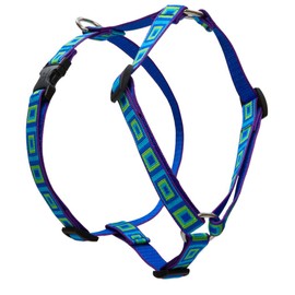 Lupine 3/4-Inch Sea Glass 20-32 Inch Roman Harness for Medium Dogs