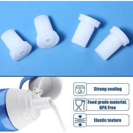 AIEX 4 Pack Water Bottle Mouthpiece Replacement for Brita Water Bottle, Silicone