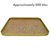 Yuvori 0.5kg Square Crystal Mosaic Tiles 1cm DIY for Bathroom,
