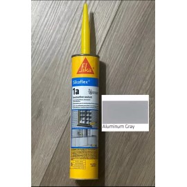 Sika (1) Sikaflex 1a Polyurethane Construction Sealant Caulk, Aluminum Gray, In Date