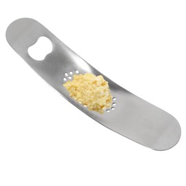 Garlic Press, Garlic Press Stainless Steel Rustproof Garlic Mill Tools, Rocker Garlic Presses, Garlic Mill, Garlic Press with Rocker Lever, for Home and Cooking Use