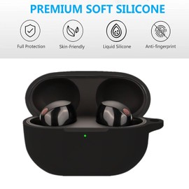 Ankersaila Case Compatible with Sony WF-1000XM5,Soft Silicone Shockproof Anti-Scratch Protective Cover (Black)