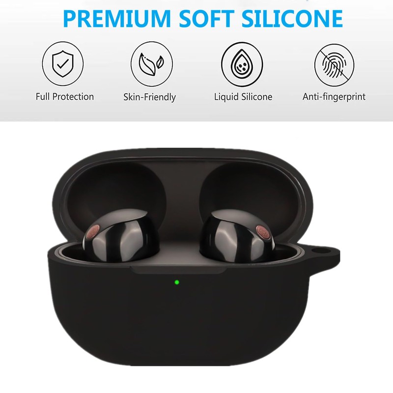 Ankersaila Case Compatible with Sony WF-1000XM5,Soft Silicone Shockproof Anti-Scratch Protective