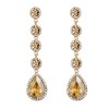 BriLove Wedding Bridal Dangle Earrings for Women Elegant Crystal Teardrop