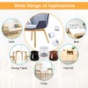 32 Pcs Chair Leg Protectors for Hardwood Floors, Clear Silicone