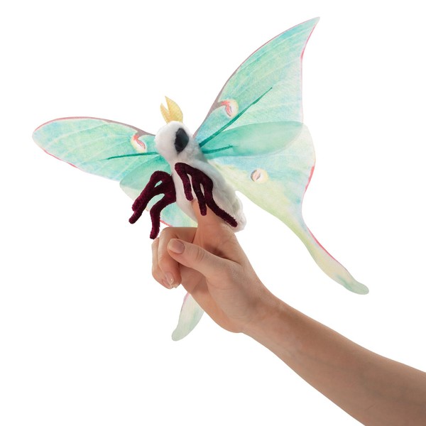 Folkmanis Mini Luna Moth Finger Puppet