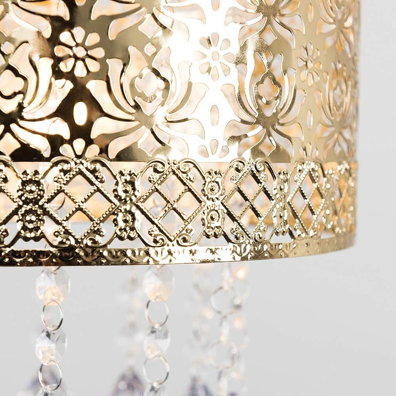 MiniSun | Modern Intricate Pattern Gold Ceiling Light Shade with