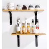 Shelf Brackets, 4 pcs Heavy Duty Wall Mounted Brackets, L