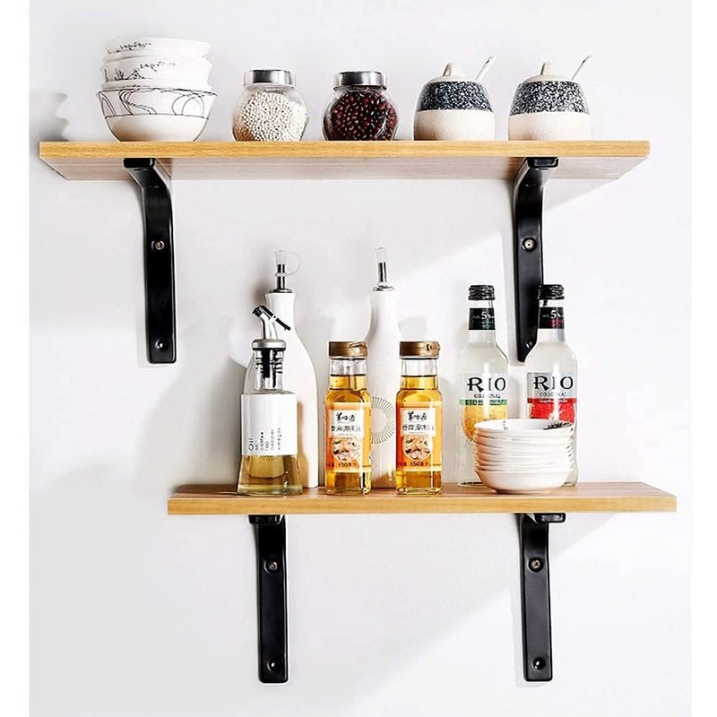 Shelf Brackets, 4 pcs Heavy Duty Wall Mounted Brackets, L