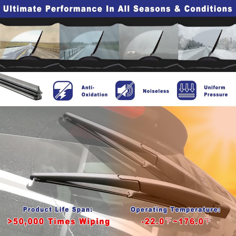 Rear Wiper Arm and Blade Kit for 2009-2020 Dodge Journey