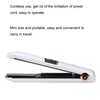 Professional USB Charging Mini Electric Hair Straightener Curler Cordless Hair