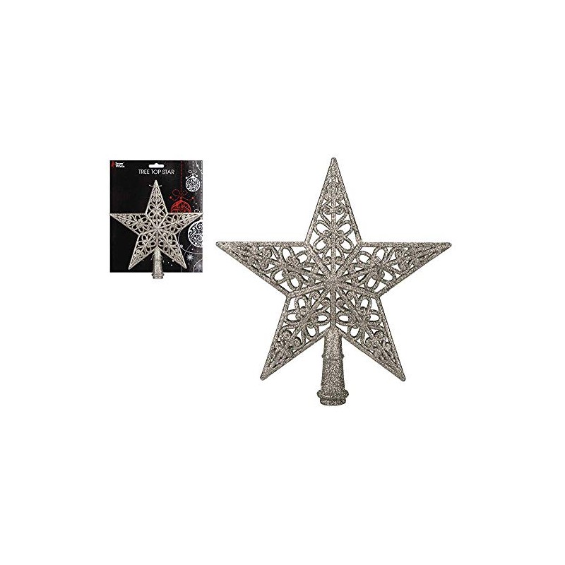 PMS 8" Champagne Gold Christmas Tree Topper Star