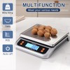 Atogou 88lb Food Scale, Commercial Kitchen Scale Plug-in Usable with
