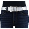 BELTINGER High-Quality Belt Metal Look with Double Buckle 4 cm