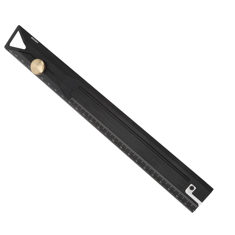 Aluminum Alloy Straight Ruler 25cm Precise Scale Professional for Woodworking