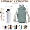 Insulated Crossbody Water Bottle Bag with Strap - 40 oz