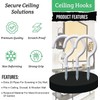 Etoolia 10 Pcs Ceiling Hooks for Hanging Plants - 2.9