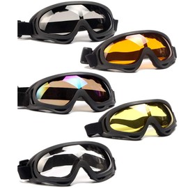 Peicees Pack of 5 Ski Goggles for Women Men Kids Snow Sports Motorcycle Snowboard Goggles