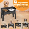 URPOWER 3-in-1 Elevated Dog Bowls - Mess Proof Double Deck