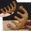 Wooden Scalp Massage Comb Natural Wide Tooth Hair Tool Meridian