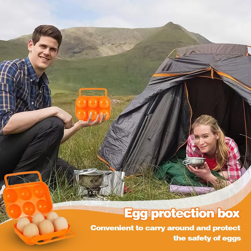 Portable Egg Container Egg Carrier, Practical Egg Container for Fridge,