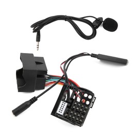 Qiilu Car Audio Music Adapter, Microphone Adapter Auxiliary Audio Cable 150 cm / 59 in Length Replacement for RNS 510/RCD 300