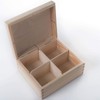 Wooden Decorative Box with 4 Compartments | 18 x 15.5