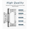 6 Pack Non-Mortise Door Hinges, 4 x 3 inch Stainless