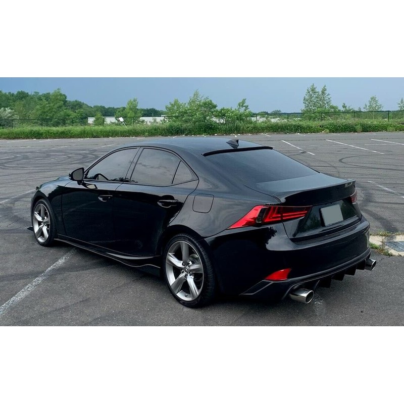KUAFU Rear Bumper Lip Diffuser Compatible with 2014-2016 Lexus IS250