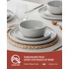 Famiware Milkyway Plates and Bowls Set, 12 Pieces Dinnerware Sets,