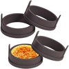 Webake Silicone Crumpet Rings Nonstick 3.5 inch Standard Size English