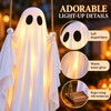 Hanging Ghost Decoration for Halloween – Light-Up Swing Ghost Ornament