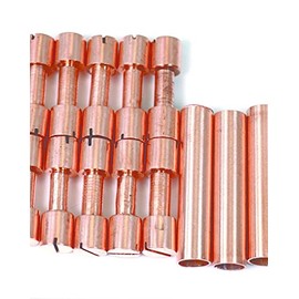 Globalwoods Knife Mounting Copper Hardware 6 Copper Rivets 3 Lanyard Tubes Knife Making Supply Parts