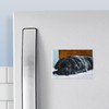 CafePress Resting Black Pug Puppy Rectangle Magnet, 3"x2" Refrigerator Magnet
