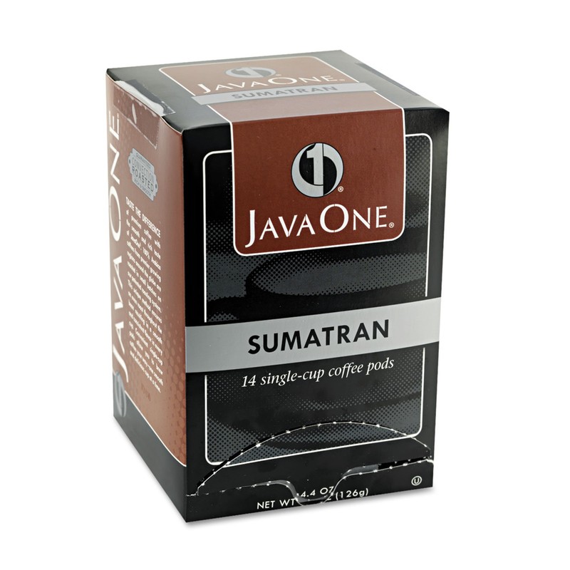 Java One Single Cup Coffee Pods, Sumatra Mandheling, 14 Pods/box
