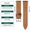 Getalia Italian leather Watch Band Tuscany Natural Vegetable-Tanned Full Grain