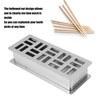 Stainless Steel Toothpick Holder Hollowed Out Rust Prevention Rectangle Toothpick