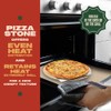 Concord 3 Piece Pizza Stone, Pizza Peel, Pizza Cutter, with