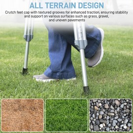 YIBEICO Heavy Duty Crutch Tips Replacement for Crutch Walking, Cane Tips Replacement Foot Pad for Walking Canes