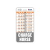 Charge Nurse Badge Buddy Vertical w/Height & Weight Conversion Charts