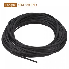 sourcing map Screen Spline, 12M/39.37Ft Length PVC Sealing Strip Window Screen Retainer, 3.5mm OD Black