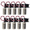 Zivases (10 Pack CR14250SE 1/2AA 3V PLC Battery for FDK