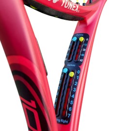 Scoring Right Portable Tennis Racket and Padel Scorekeeper, Easy to Assemble Small Scoreboard to Hold Points, Games and Phrases, Lightweight Mini Scorekeeper, 1.9g, Black, Pack of 2