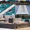 Skyflame Linear Stainless Steel Drop-in Fire Pit Pan and Burner