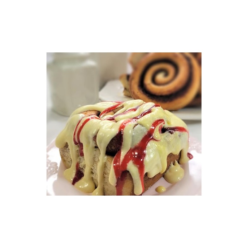 Cinnamom Bakery Individually Wrapped 6oz Raspberry Lemon Cinnamon Rolls (Pack